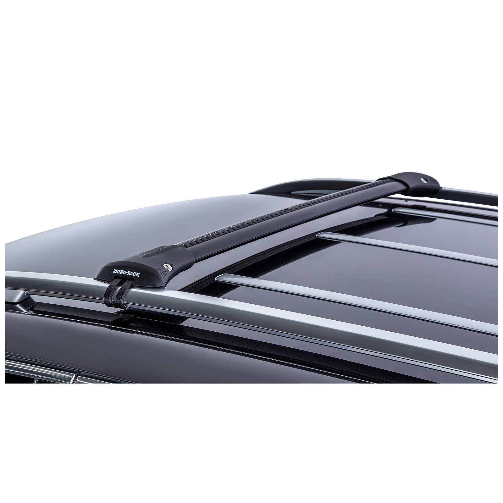 Kit 2 barres de toit noires RHINO-RACK Vortex SteathBar • JA7969 