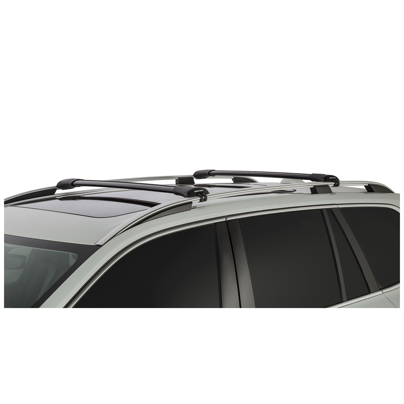 Kit 2 barres de toit noires RHINO-RACK Vortex SteathBar • JA7970 