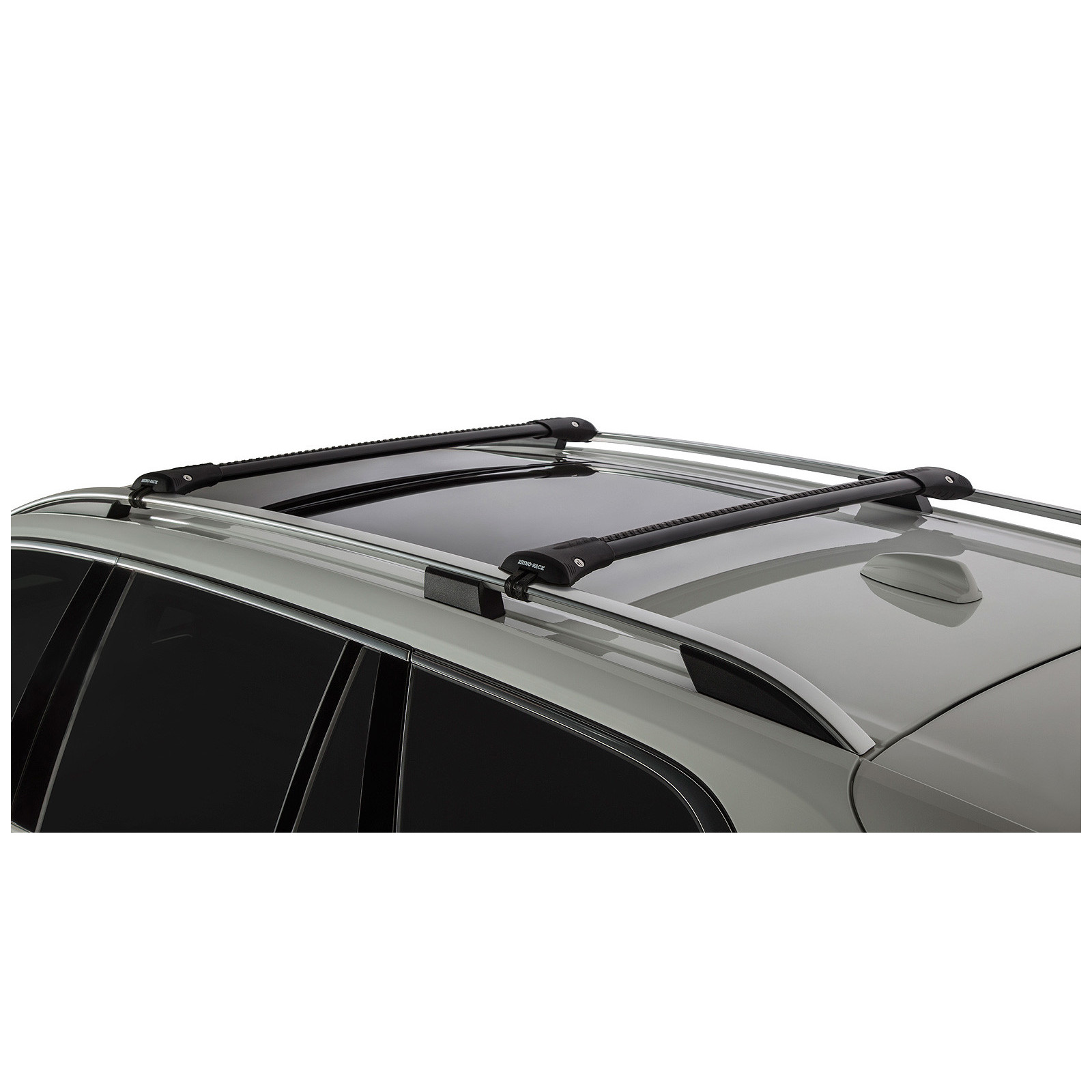 Kit 2 barres de toit noires RHINO-RACK Vortex SteathBar • JA7970 