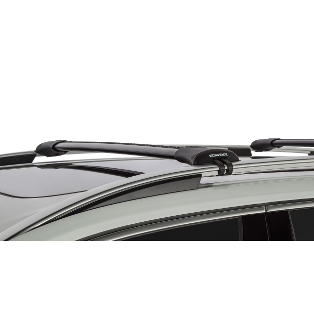 Kit 2 barres de toit noires RHINO-RACK Vortex SteathBar • JA7970 