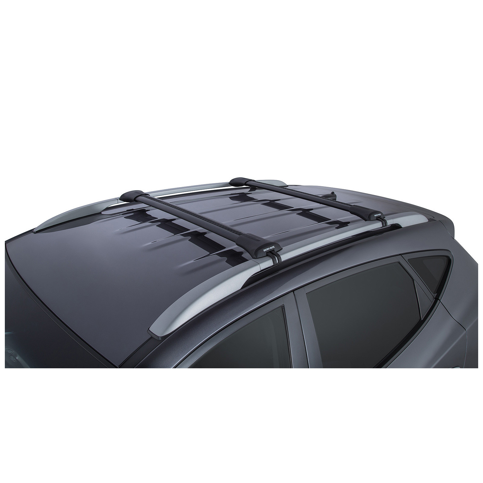 Kit 2 barres de toit noires RHINO-RACK Vortex SteathBar • JA7970 