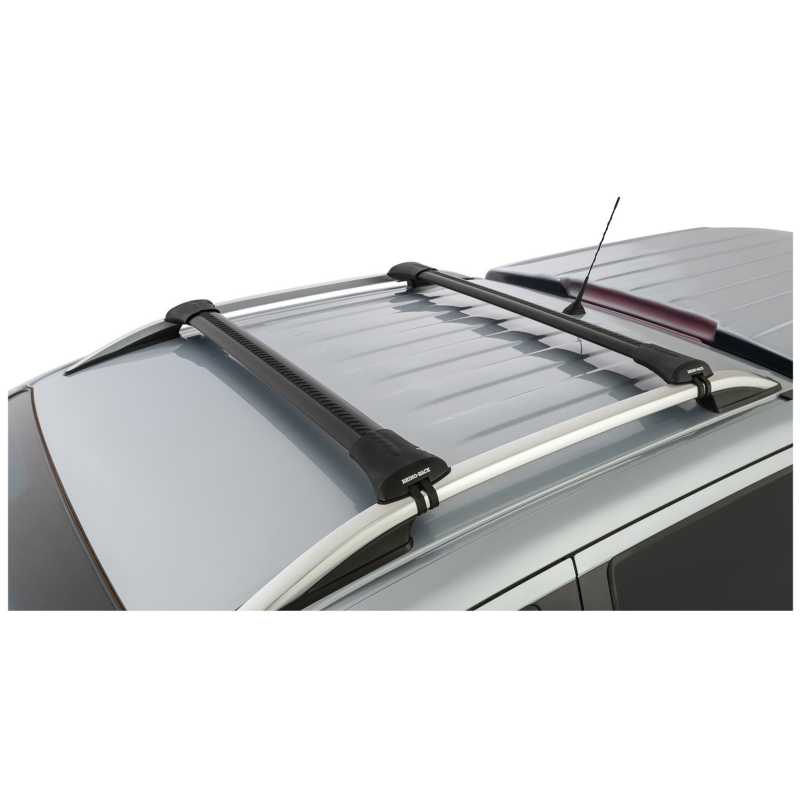 Kit 2 barres de toit noires RHINO-RACK Vortex SteathBar • JA7971 