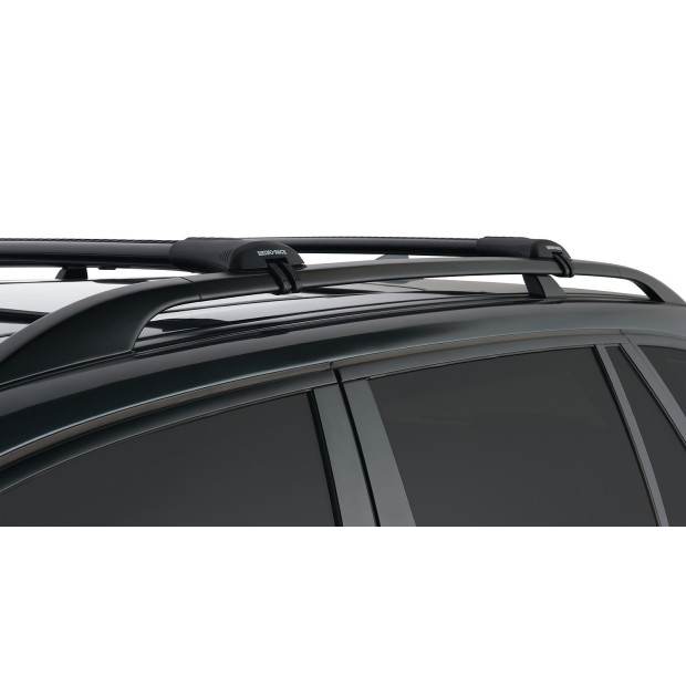 Kit 2 barres de toit noires RHINO-RACK Vortex SteathBar • JA7971 