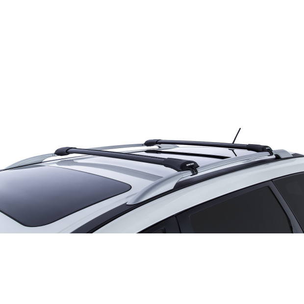 Kit 2 barres de toit noires RHINO-RACK Vortex SteathBar • JA7971 