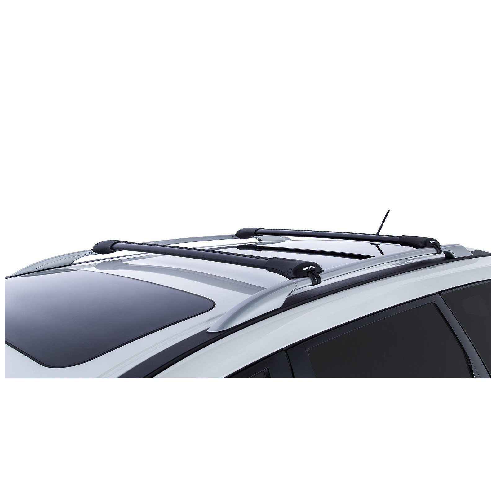 Kit 2 barres de toit noires RHINO-RACK Vortex SteathBar • JA7971 