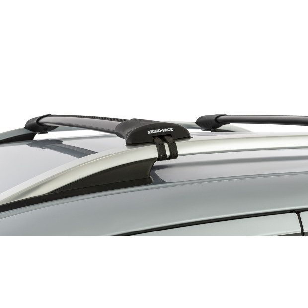 Kit 2 barres de toit noires RHINO-RACK Vortex SteathBar • JA7971 