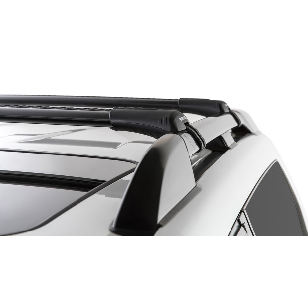 Kit 2 barres de toit noires RHINO-RACK Vortex SteathBar • JA7971 