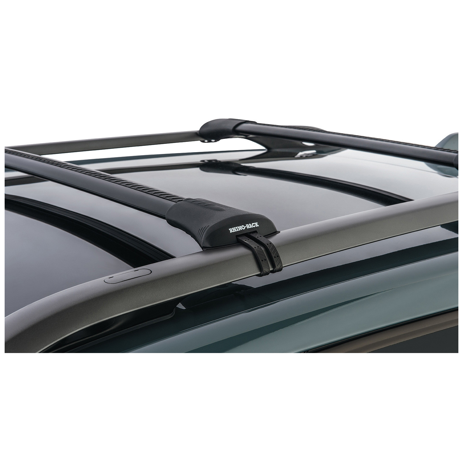 Kit 2 barres de toit noires RHINO-RACK Vortex SteathBar • JA7972 