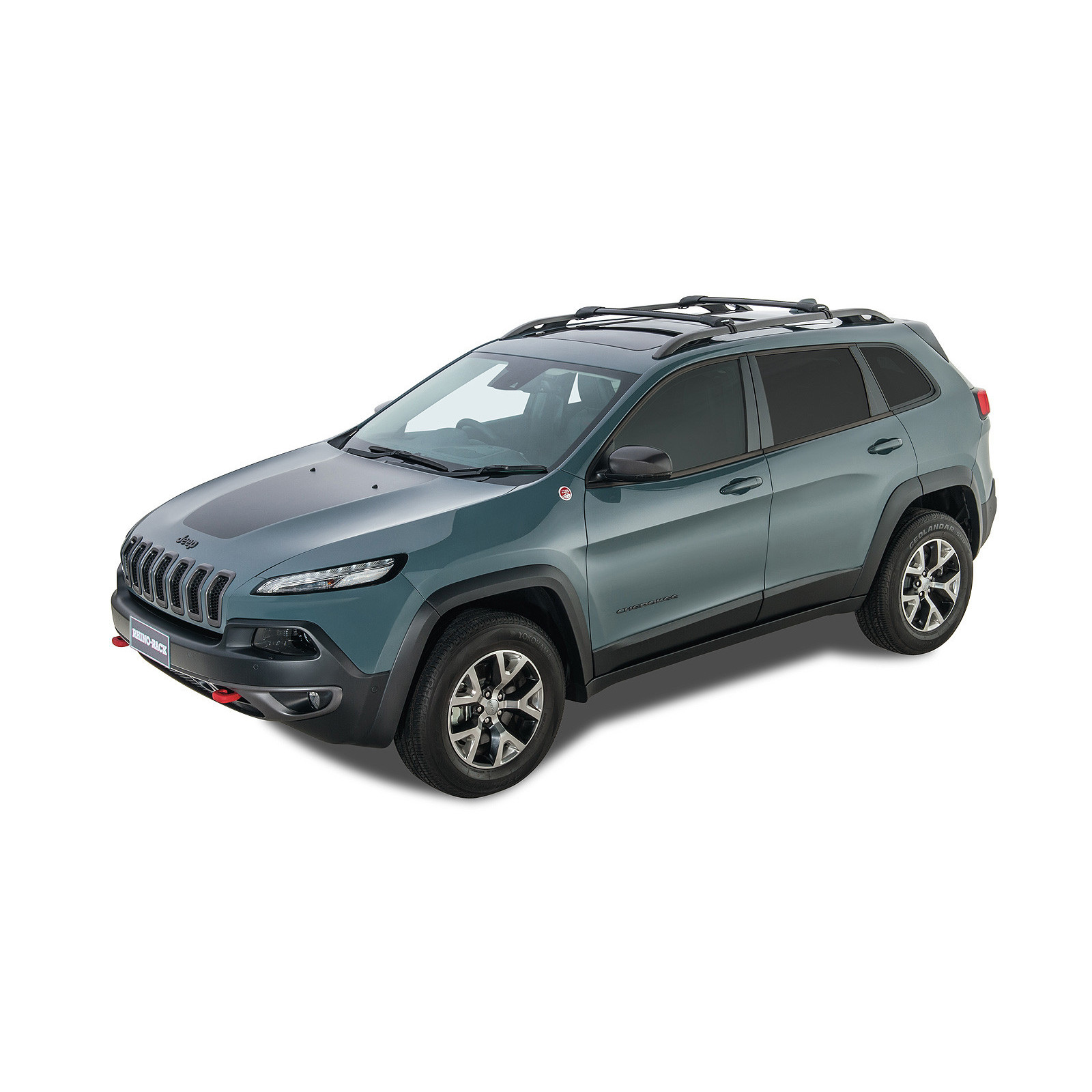 Kit 2 barres de toit noires RHINO-RACK Vortex SteathBar • JA7972 