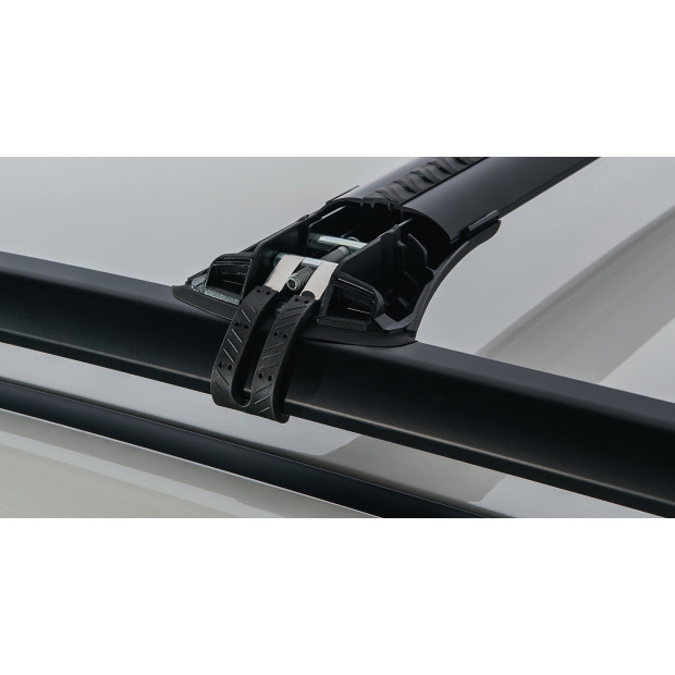 Kit 2 barres de toit noires RHINO-RACK Vortex SteathBar • JA7973 