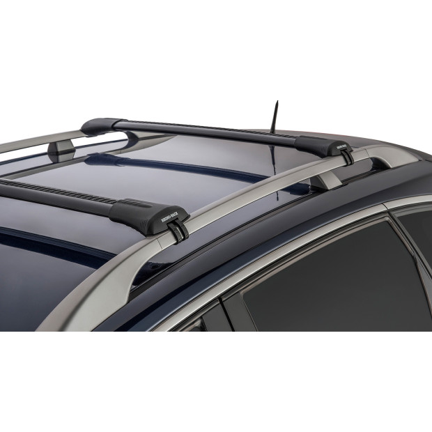 Kit 2 barres de toit noires RHINO-RACK Vortex SteathBar • JA7973 