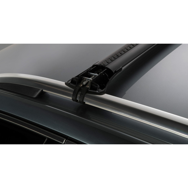 Kit 2 barres de toit noires RHINO-RACK Vortex SteathBar • JA7973 