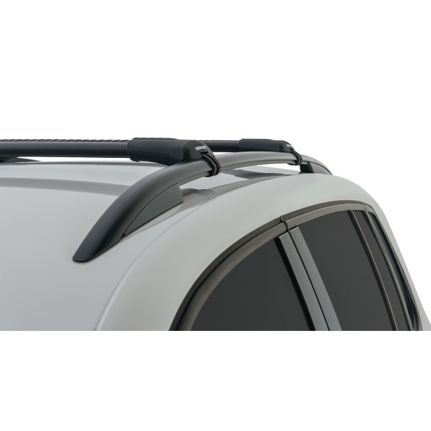 Kit 2 barres de toit noires RHINO-RACK Vortex SteathBar • JA7975 