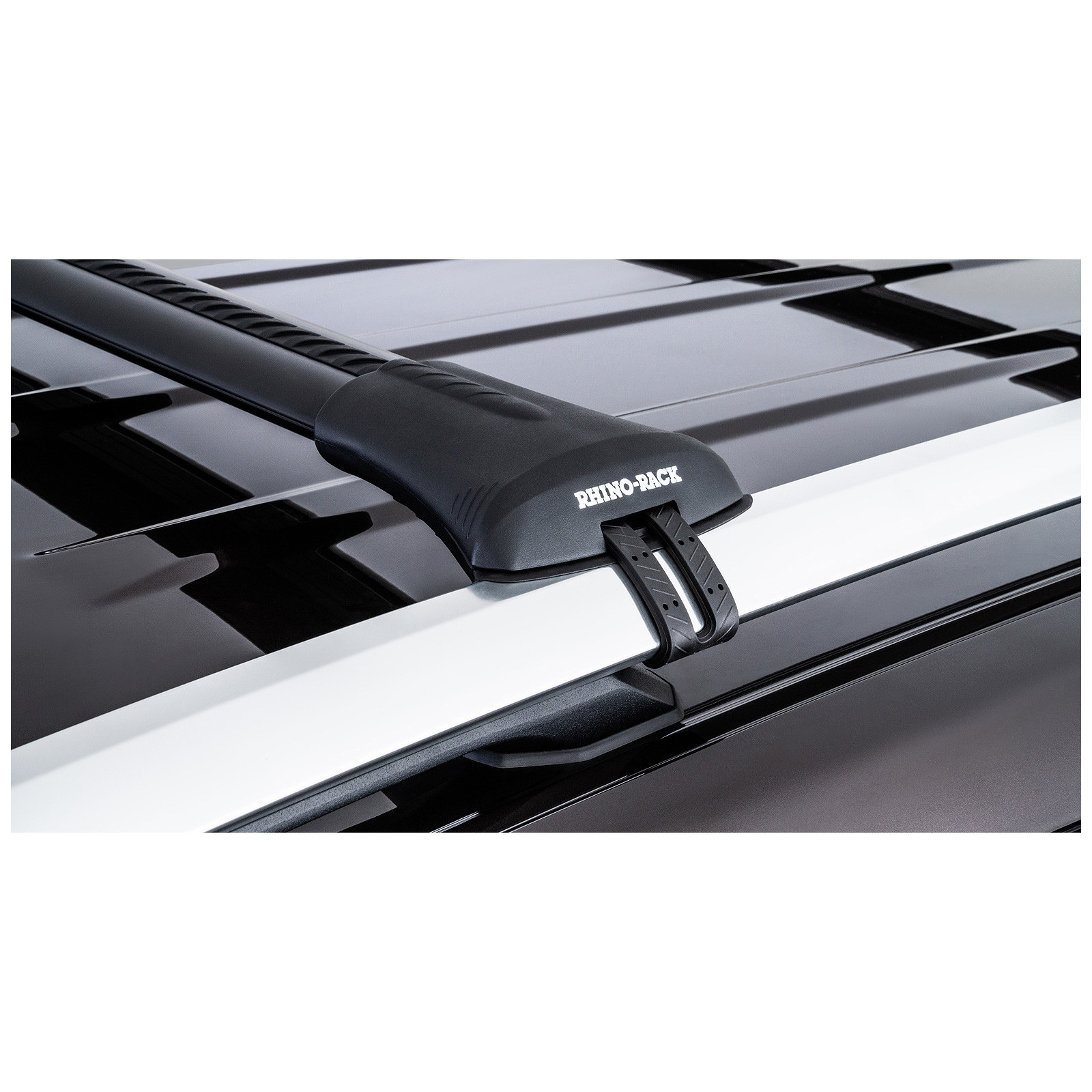 Kit 2 barres de toit noires RHINO-RACK Vortex SteathBar • JA7975 