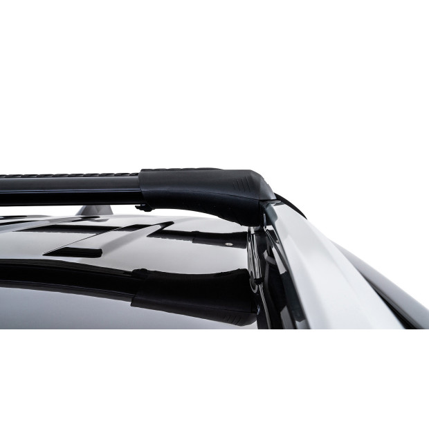 Kit 2 barres de toit noires RHINO-RACK Vortex SteathBar • JA7975 