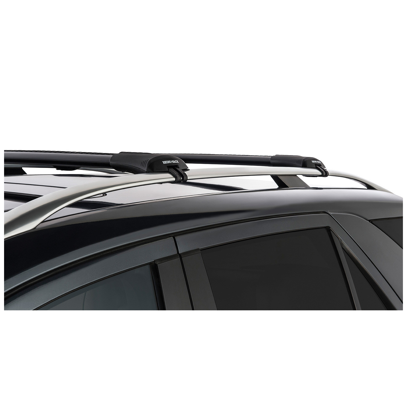 Kit 2 barres de toit noires RHINO-RACK Vortex SteathBar • JA7978 