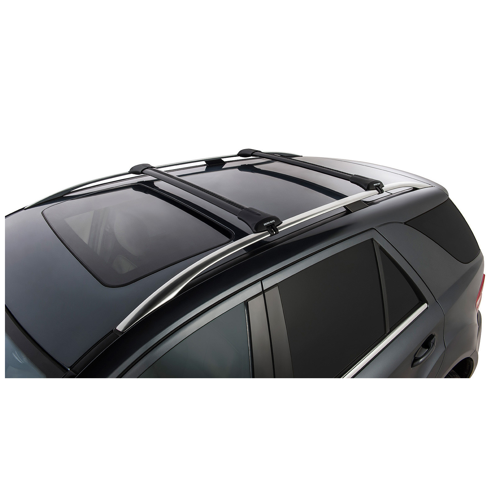 Kit 2 barres de toit noires RHINO-RACK Vortex SteathBar • JA7978 