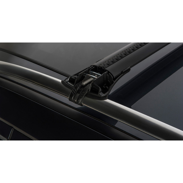 Kit 2 barres de toit noires RHINO-RACK Vortex SteathBar • JA7978 