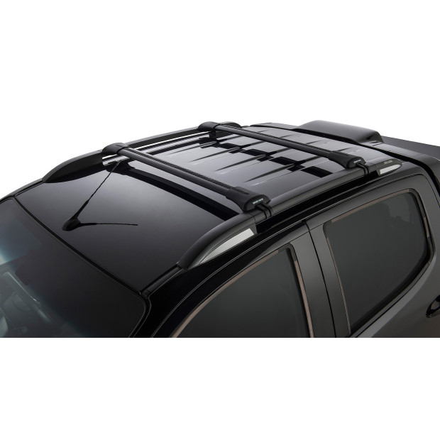 Kit 2 barres de toit noires RHINO-RACK Vortex SteathBar • JA7980 