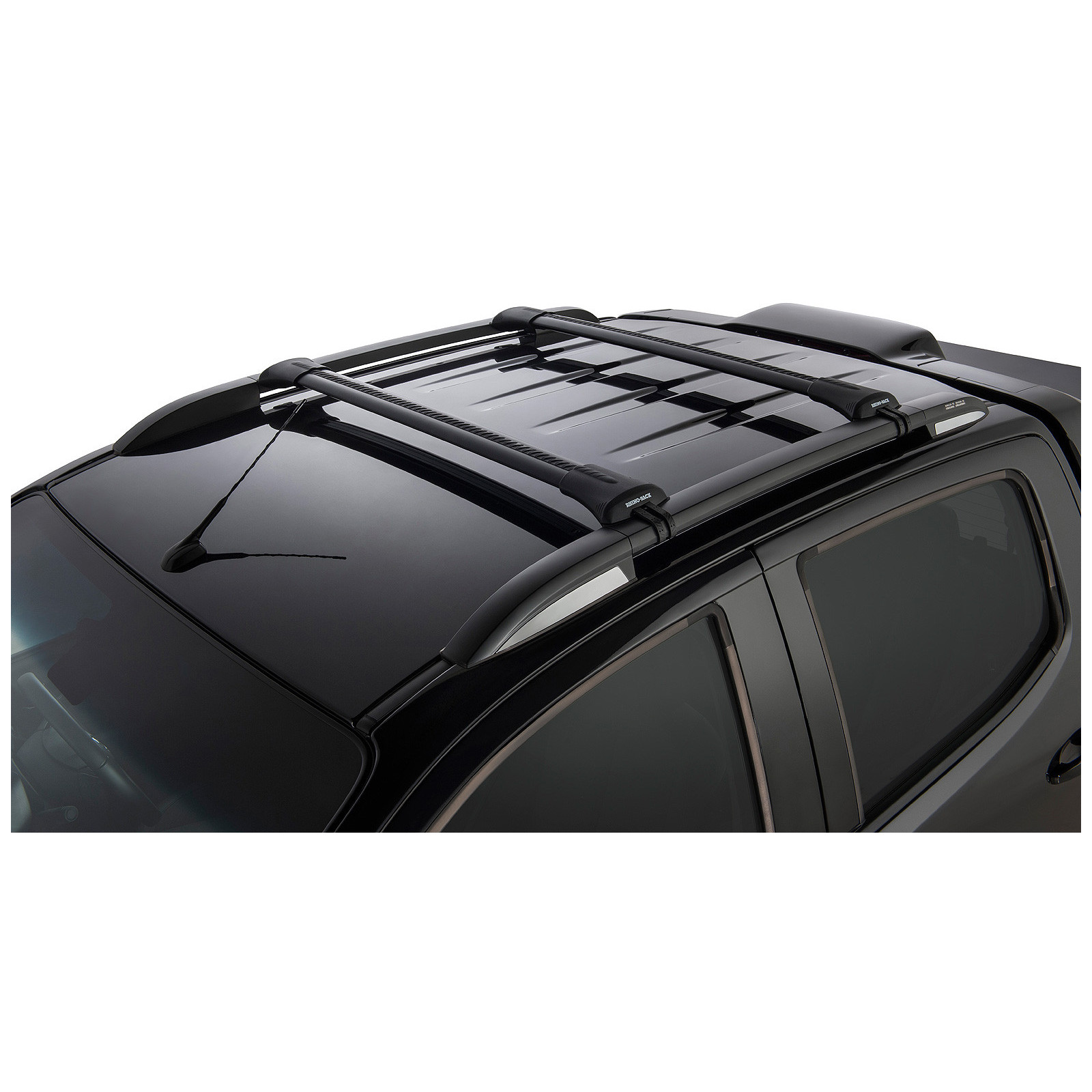 Kit 2 barres de toit noires RHINO-RACK Vortex SteathBar • JA7980 