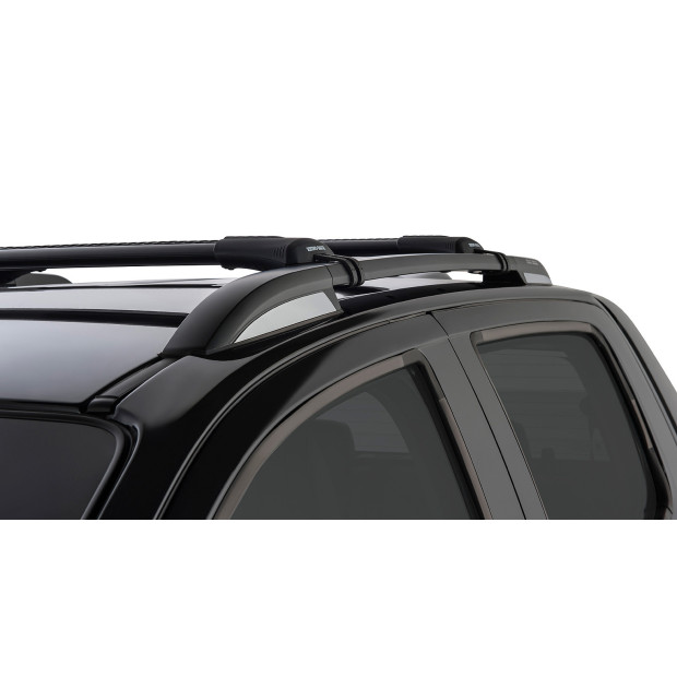 Kit 2 barres de toit noires RHINO-RACK Vortex SteathBar • JA7980 