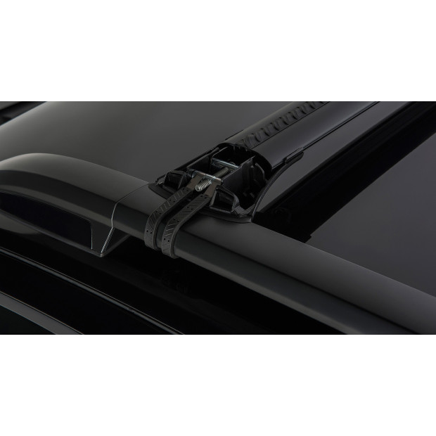 Kit 2 barres de toit noires RHINO-RACK Vortex SteathBar • JA7980 