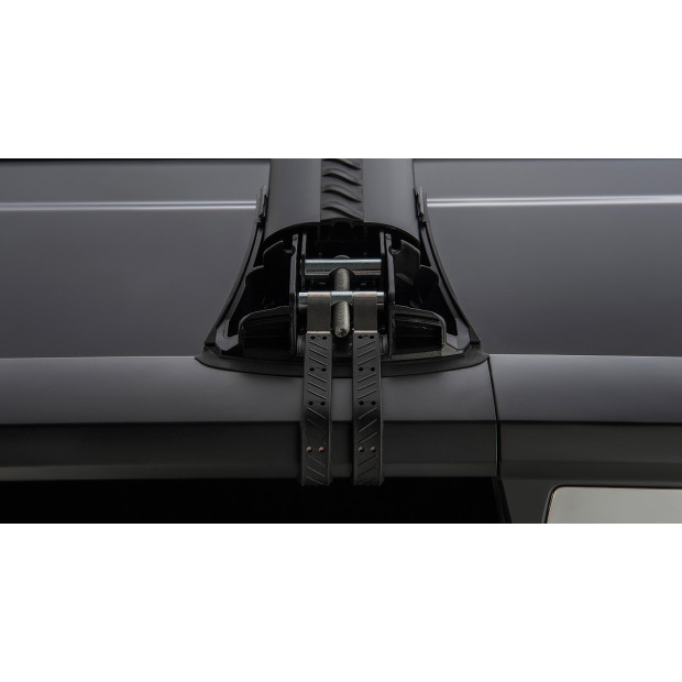 Kit 2 barres de toit noires RHINO-RACK Vortex SteathBar • JA7980 