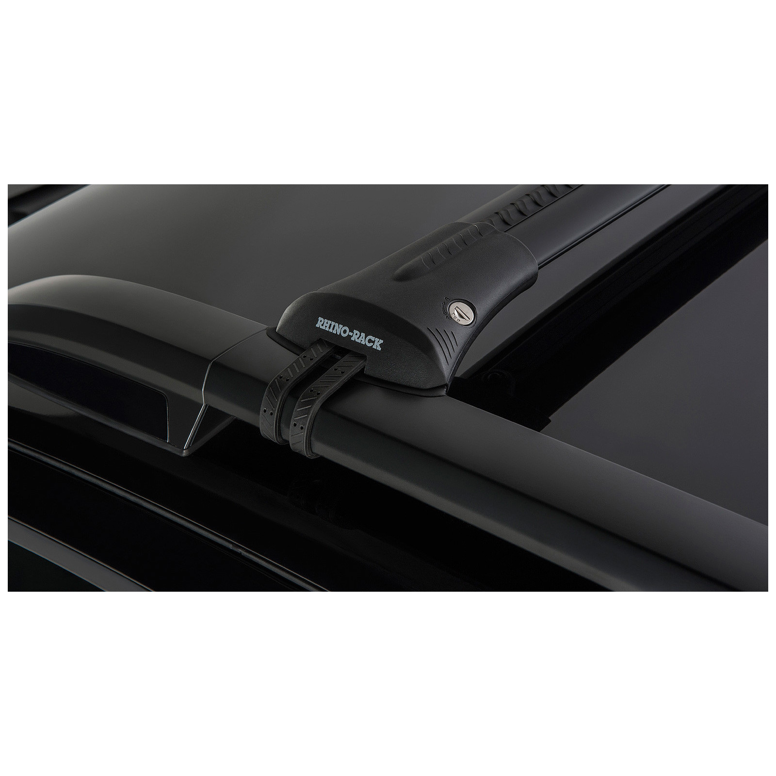 Kit 2 barres de toit noires RHINO-RACK Vortex SteathBar • JA7980 