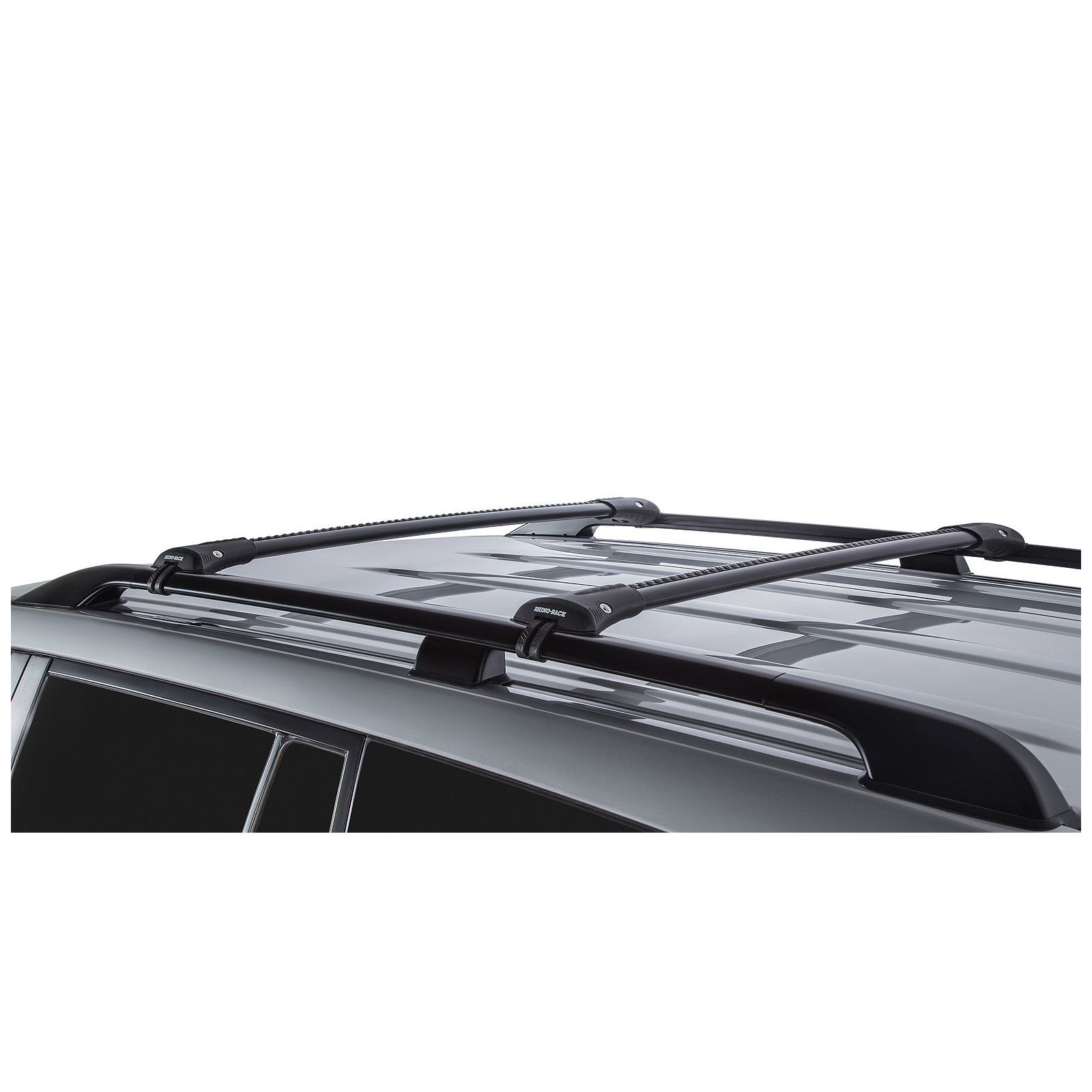 Kit 2 barres de toit noires RHINO-RACK Vortex SteathBar • JA7981 