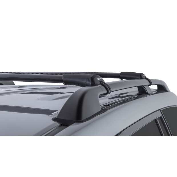Kit 2 barres de toit noires RHINO-RACK Vortex SteathBar • JA7981 