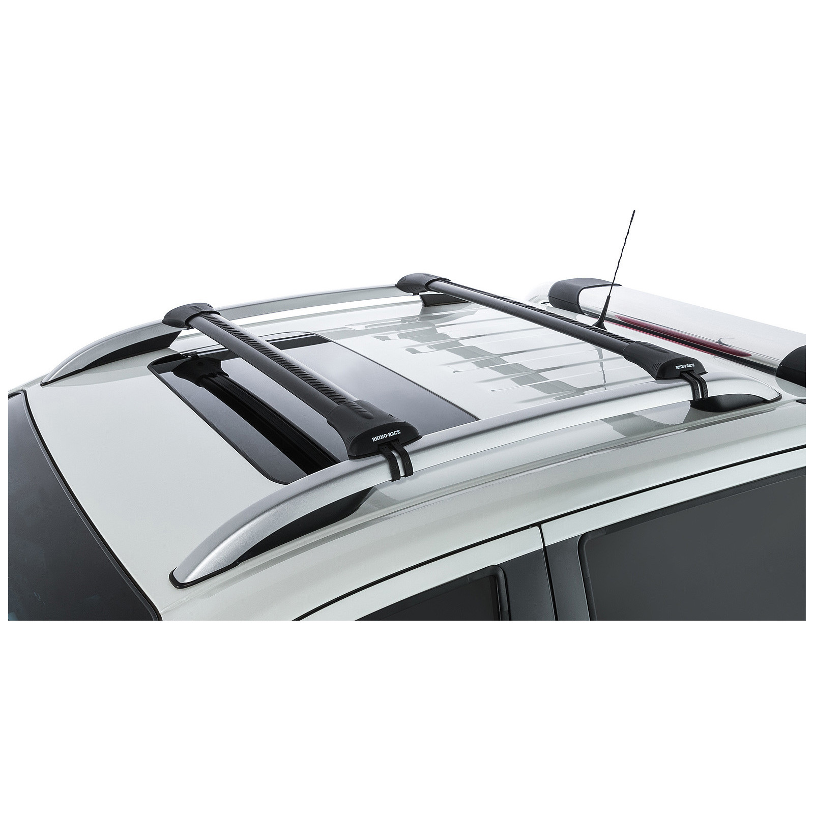 Kit 2 barres de toit noires RHINO-RACK Vortex SteathBar • JA7987 