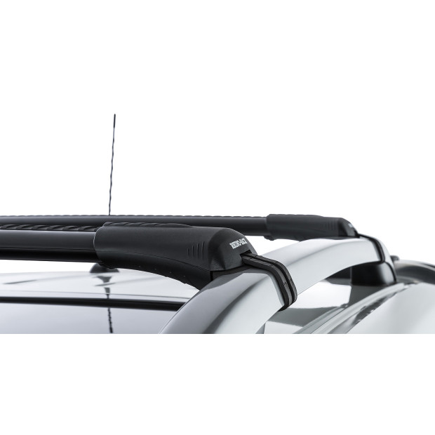 Kit 2 barres de toit noires RHINO-RACK Vortex SteathBar • JA7987 