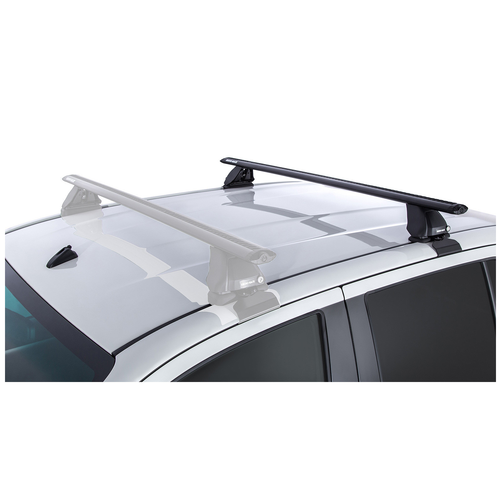 Kit 1 barre de toit noire RHINO-RACK Vortex 2500 • JA7993 