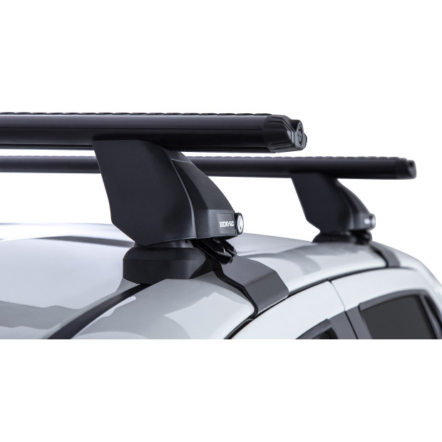 Kit 2 barres de toit noires RHINO-RACK Vortex 2500 • JA7997 