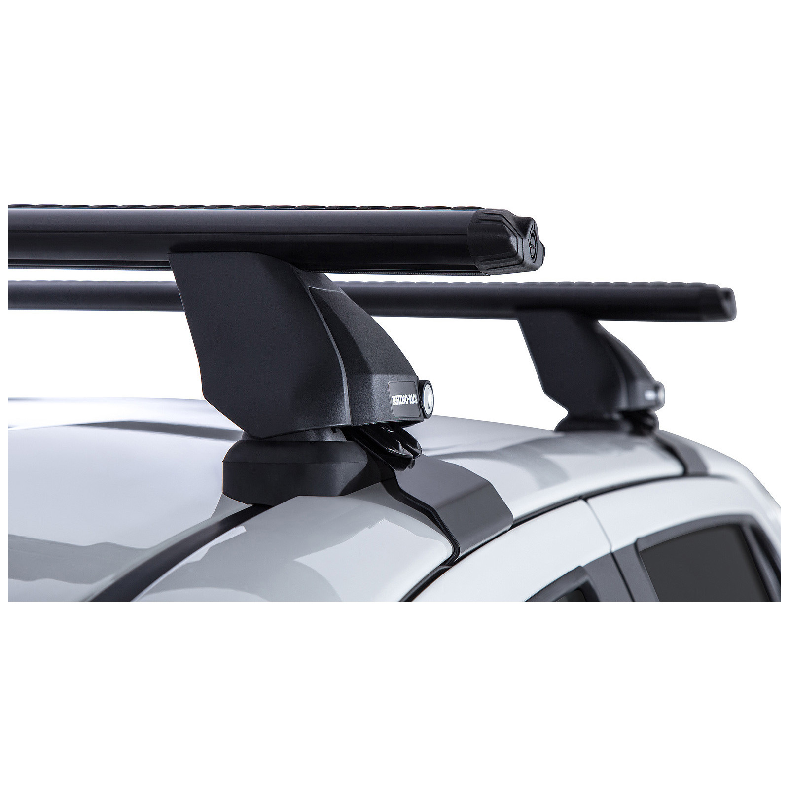 Kit 2 barres de toit noires RHINO-RACK Vortex 2500 • JA7997 