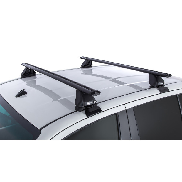 Kit 2 barres de toit noires RHINO-RACK Vortex 2500 • JA7997 
