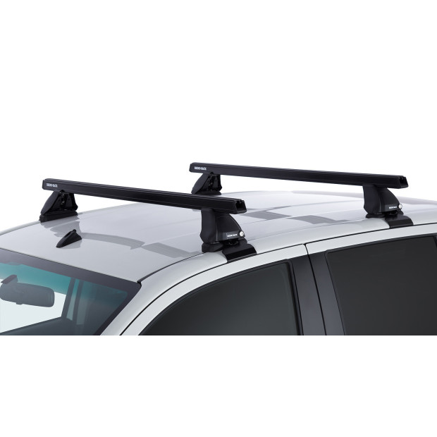 Kit 2 barres de toit noires RHINO-RACK Heavy Duty 2500 • JA7999 