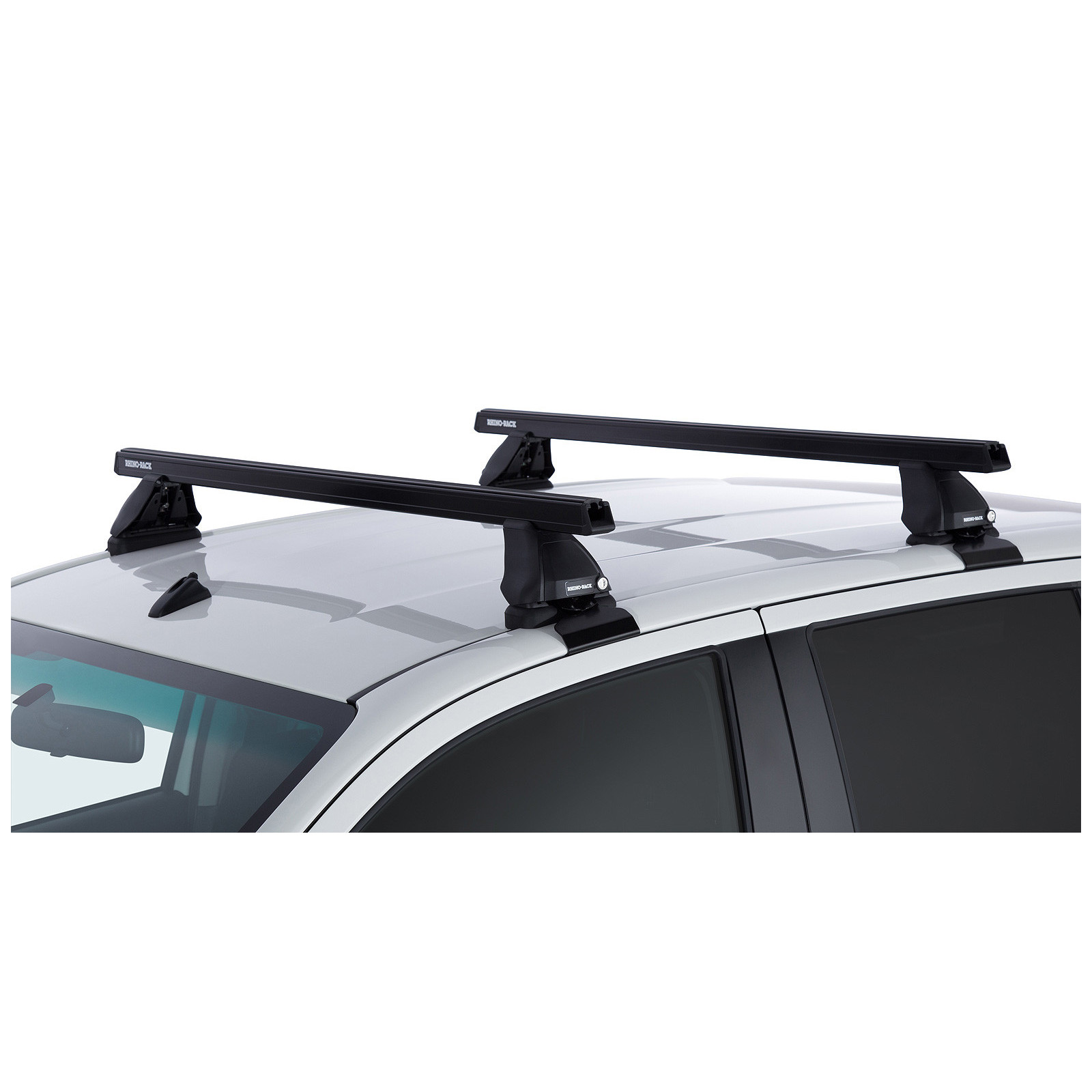 Kit 2 barres de toit noires RHINO-RACK Heavy Duty 2500 • JA7999 