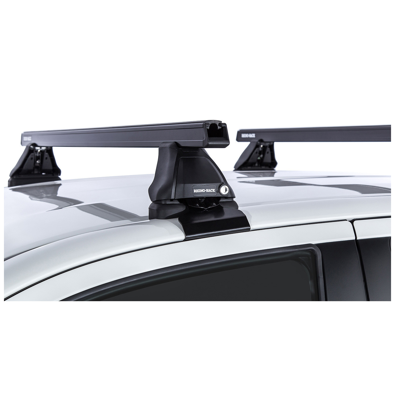 Kit 2 barres de toit noires RHINO-RACK Heavy Duty 2500 • JA7999 