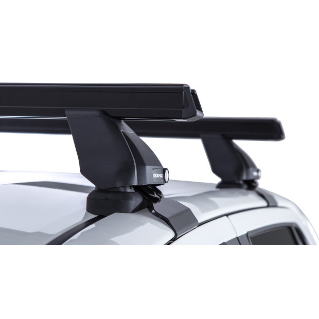 Kit 2 barres de toit noires RHINO-RACK Heavy Duty 2500 • JA7999 