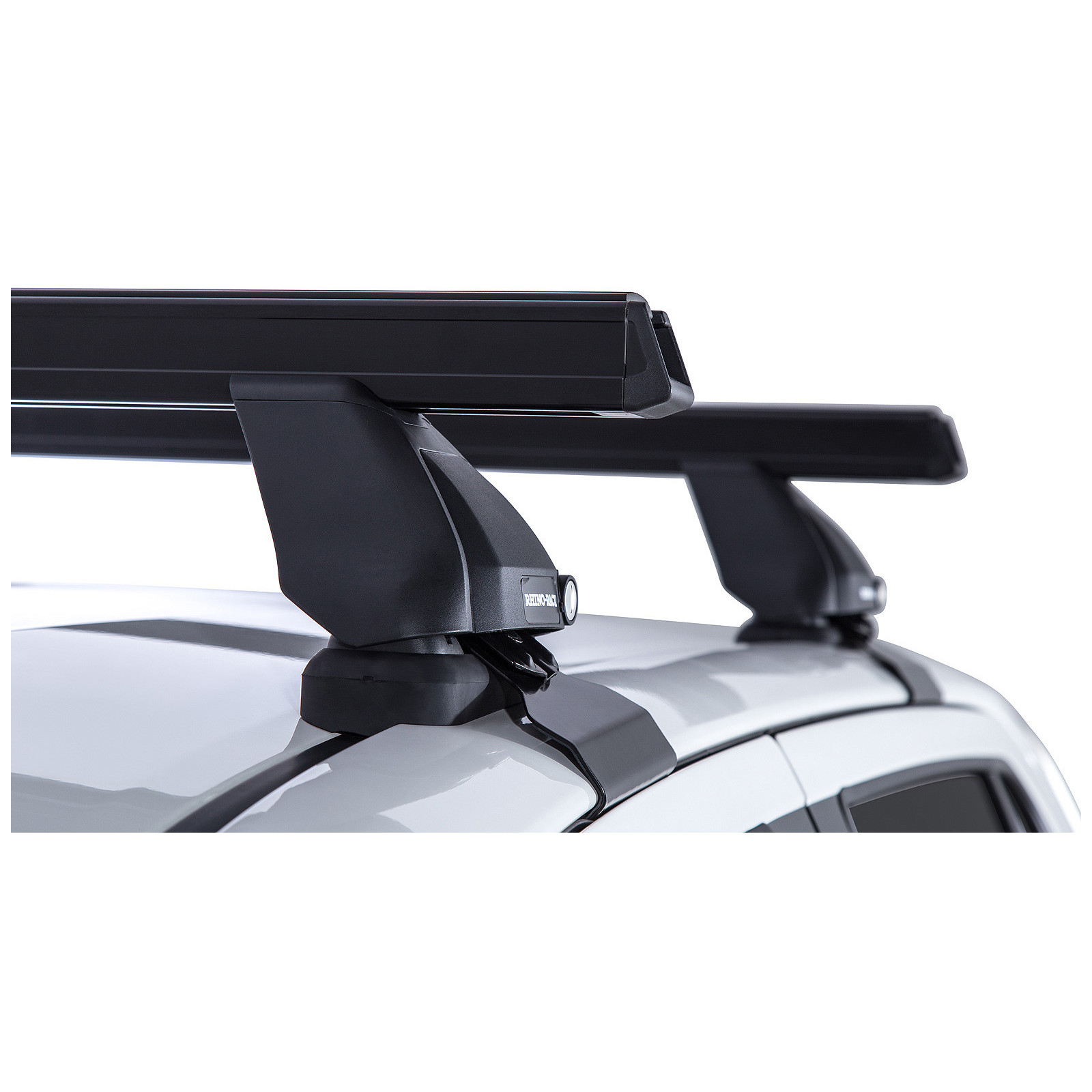 Kit 2 barres de toit noires RHINO-RACK Heavy Duty 2500 • JA7999 