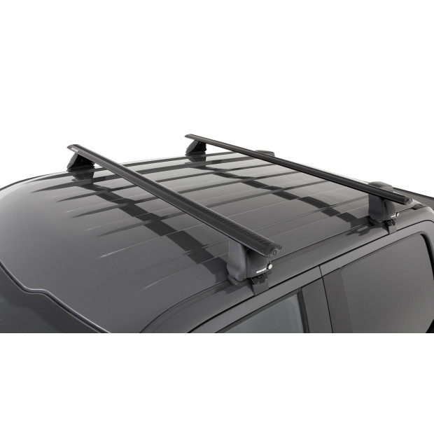 Kit 2 barres de toit noires RHINO-RACK Vortex 2500 • JA8133 