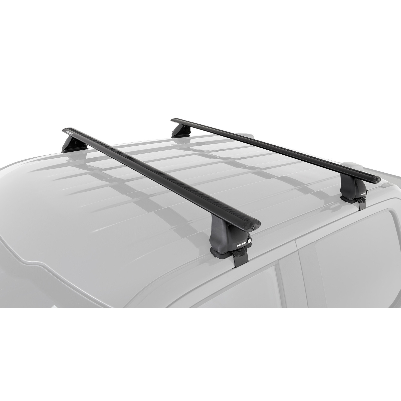 Kit 2 barres de toit noires RHINO-RACK Vortex 2500 • JA8133 