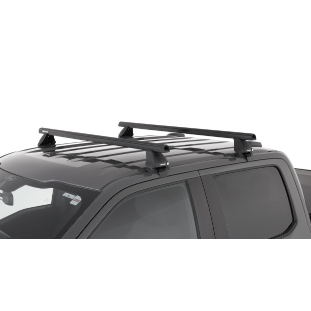 Kit 2 barres de toit noires RHINO-RACK Heavy Duty 2500 • JA8135 