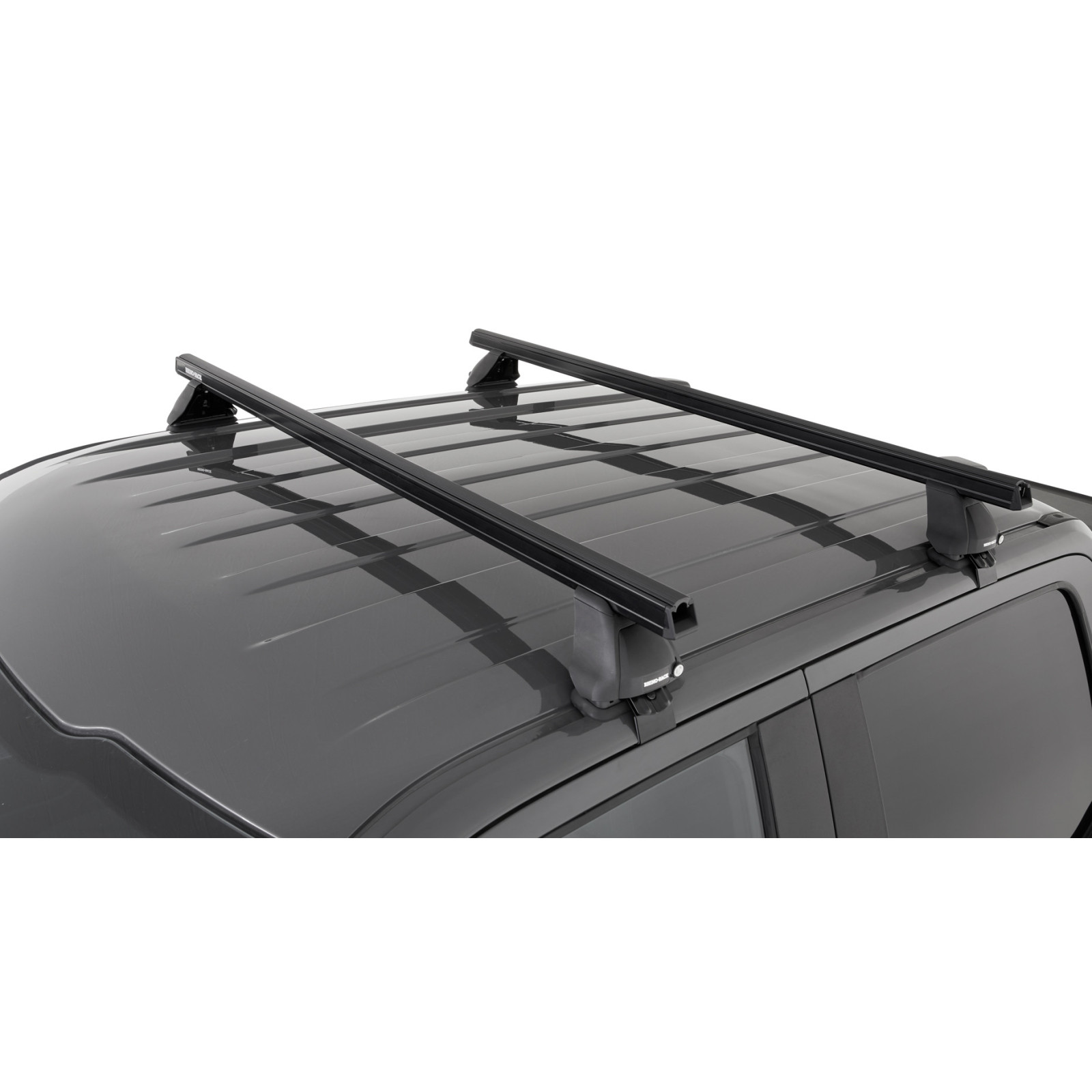 Kit 2 barres de toit noires RHINO-RACK Heavy Duty 2500 • JA8135 
