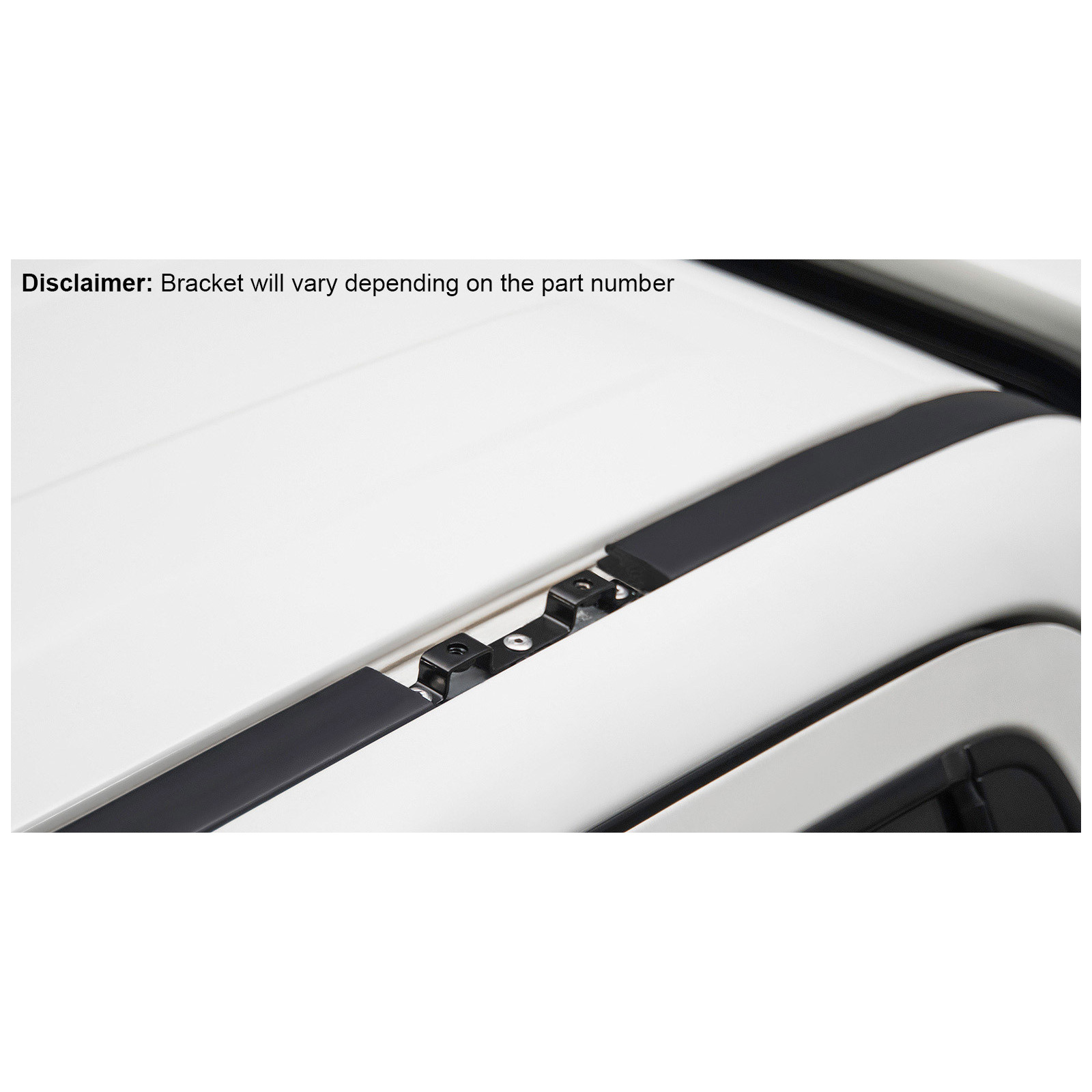 Kit 3 barres de toit noires RHINO-RACK Vortex RLT600 Ditch Mount • JA8141 