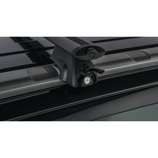 Kit 2 barres de toit noires RHINO-RACK Vortex SX • JA8145 