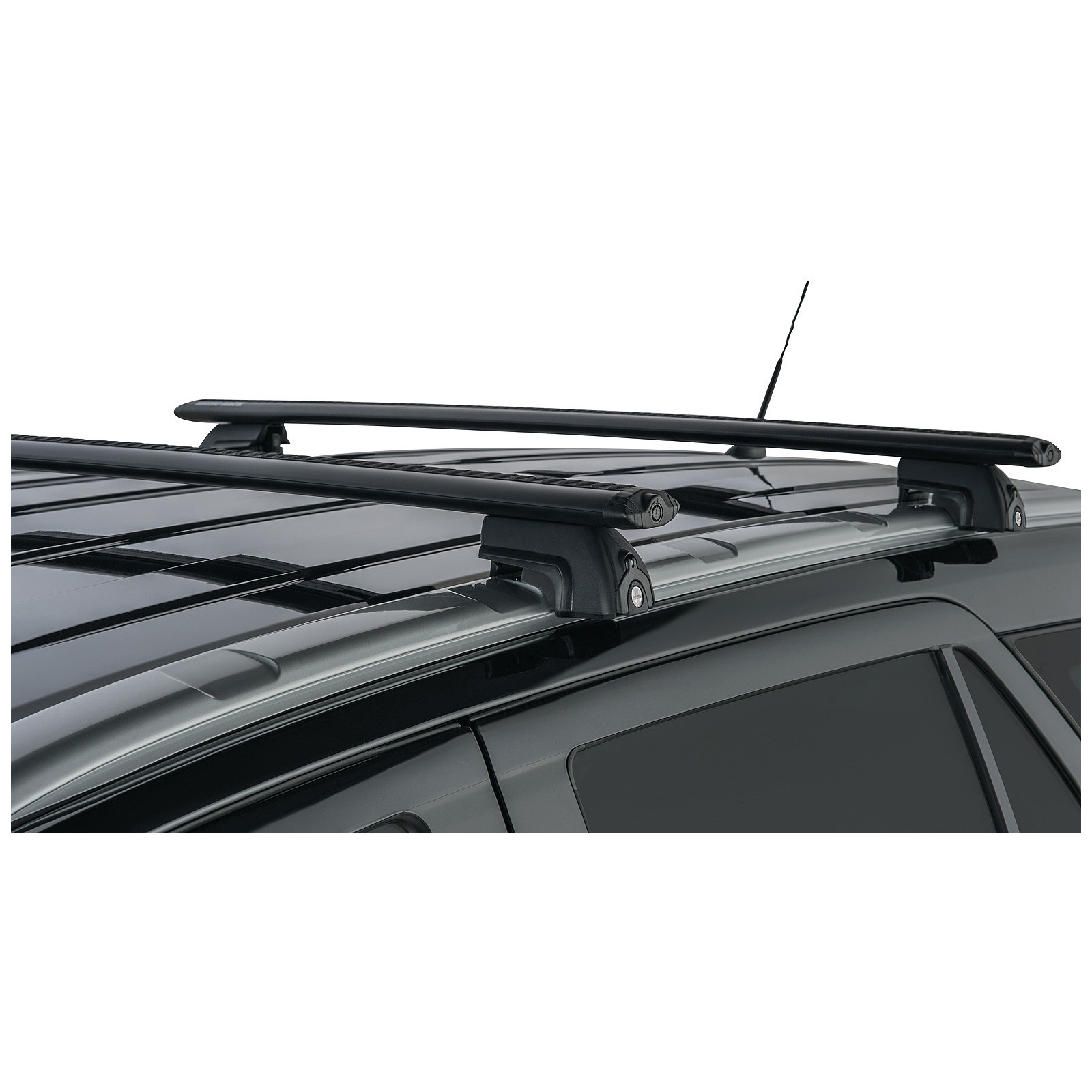 Kit 2 barres de toit noires RHINO-RACK Vortex SX • JA8145 