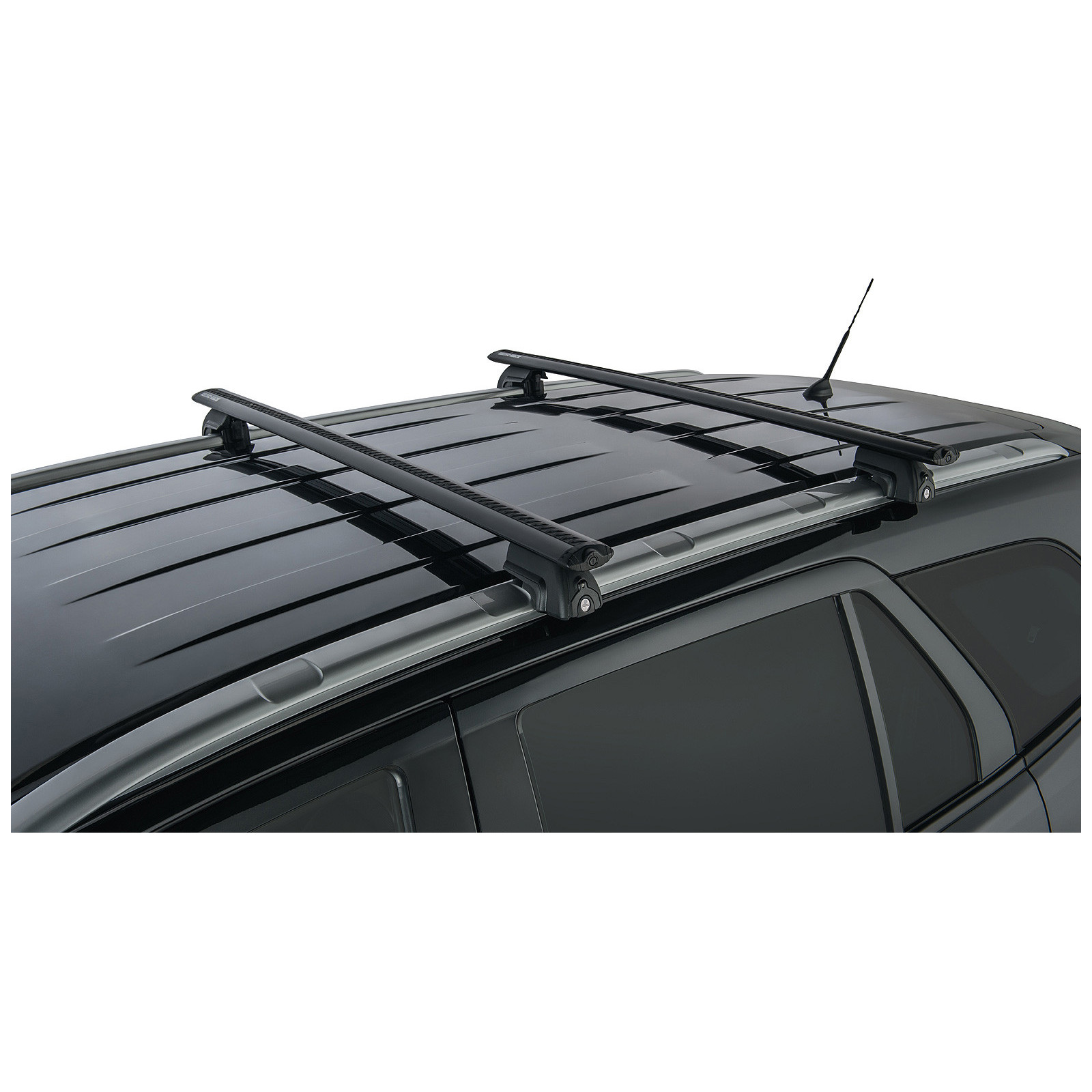 Kit 2 barres de toit noires RHINO-RACK Vortex SX • JA8145 