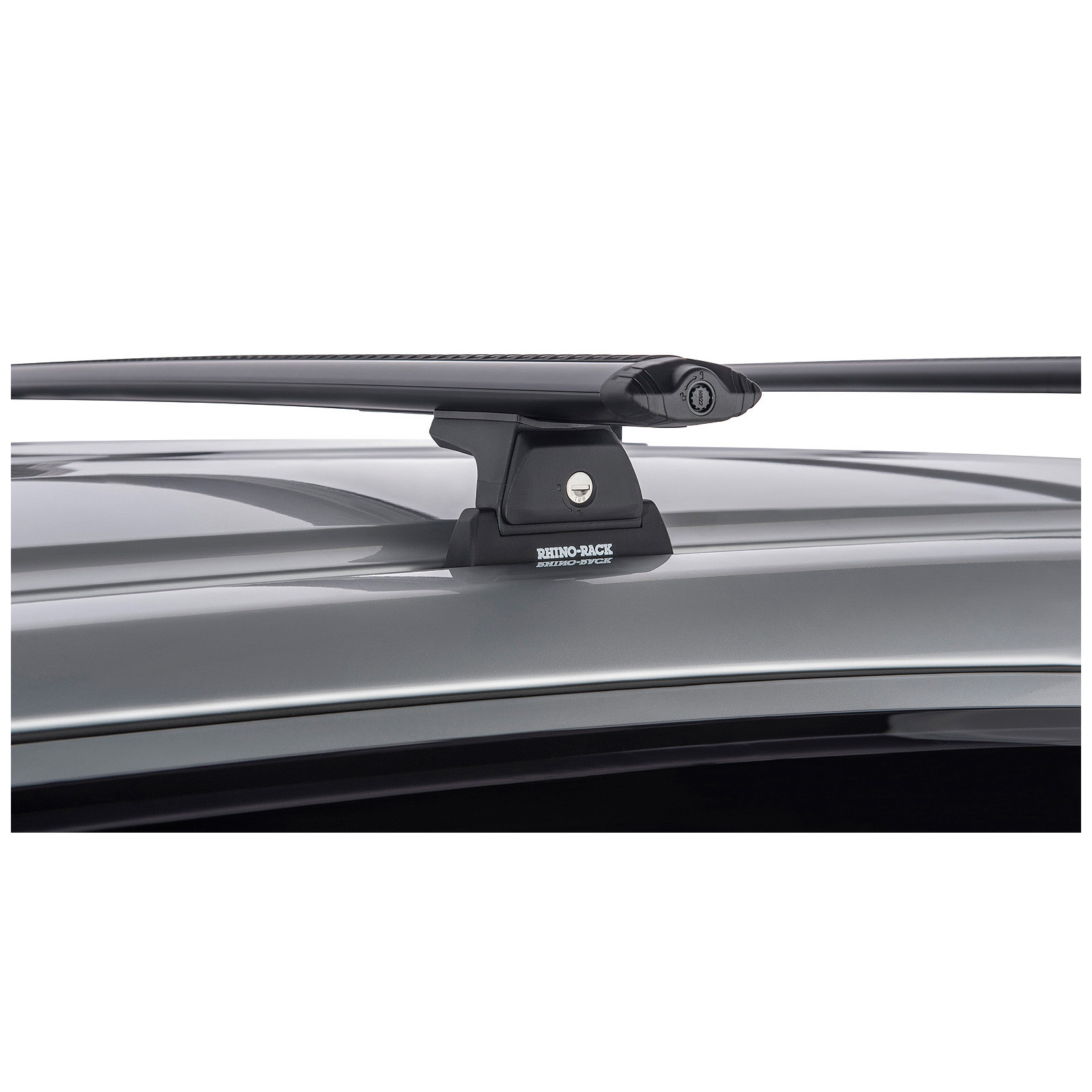 Kit 3 barres de toit noires RHINO-RACK Vortex RLT600 Trackmount • JA8164 